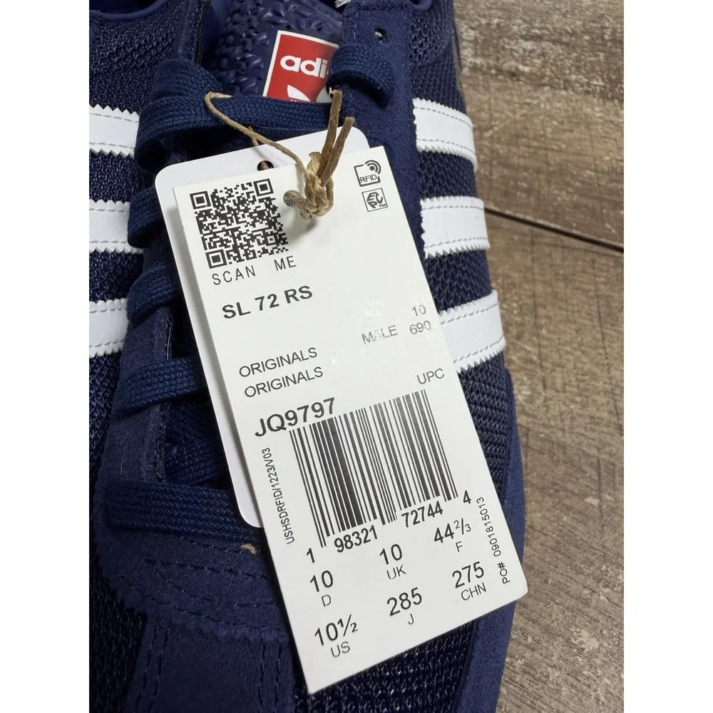 Adidas Men's SL72 RS Originals Size 10.5 Blue/White |JQ9797 NEW WITH BOX